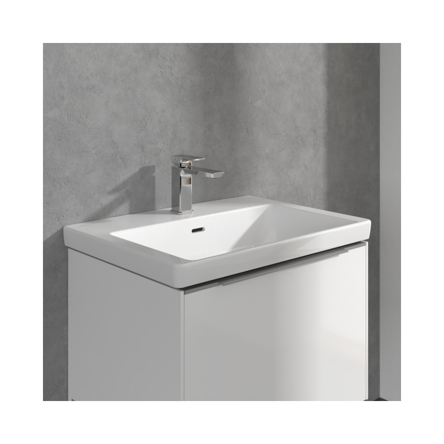 Villeroy & Boch TVW11200300061 - Mitigeur pour lavabo SUBWAY 15,5 cm chromé brillant