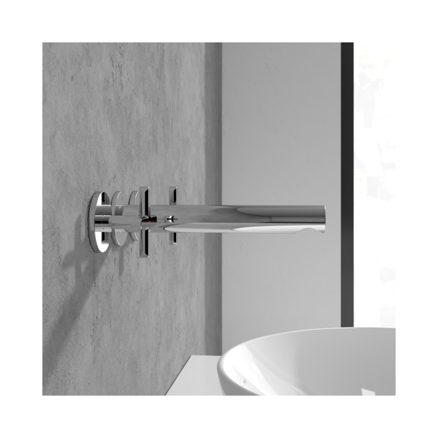 Villeroy & Boch TVZ10601200061 - Mitigeur de lavabo LOOP&FRIENDS, finition chrome brillant