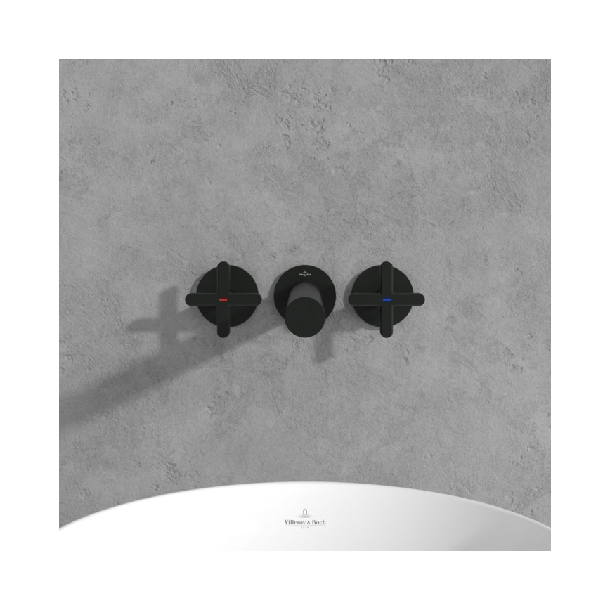 Villeroy & Boch TVZ106012000K5 - Miscelatore per lavabo LOOP&FRIENDS nero opaco
