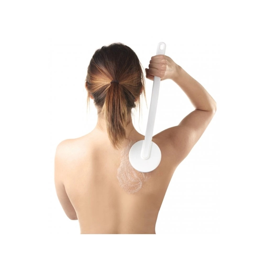 Vitility - Applicateur de gel douche et de lait corporel, blanc/bleu