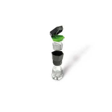 Vitility - Distributeur et coupe-comprimés 5 en 1, noir