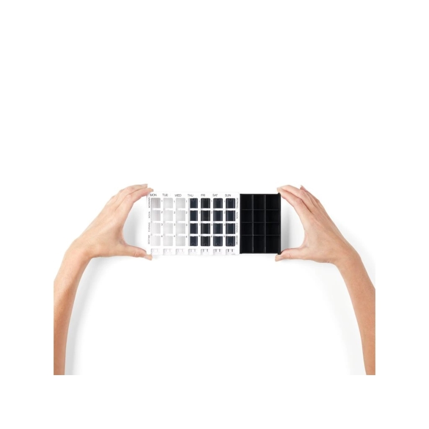 Vitility - Pilulier hebdomadaire blanc/noir
