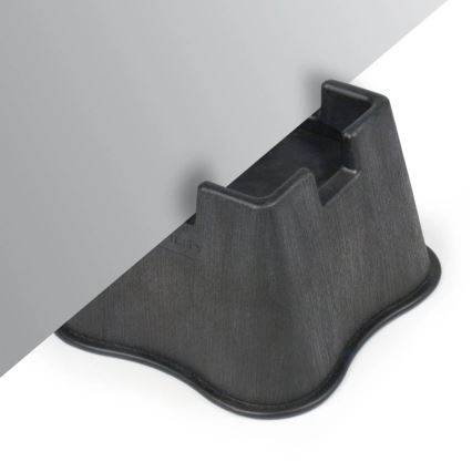 Vitility - Set da 4 rialzi per letto, altezza 7 cm, nero