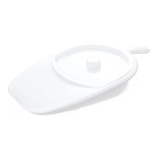 Vitility - Toilettenstuhl für das Bett mit Deckel, weiß