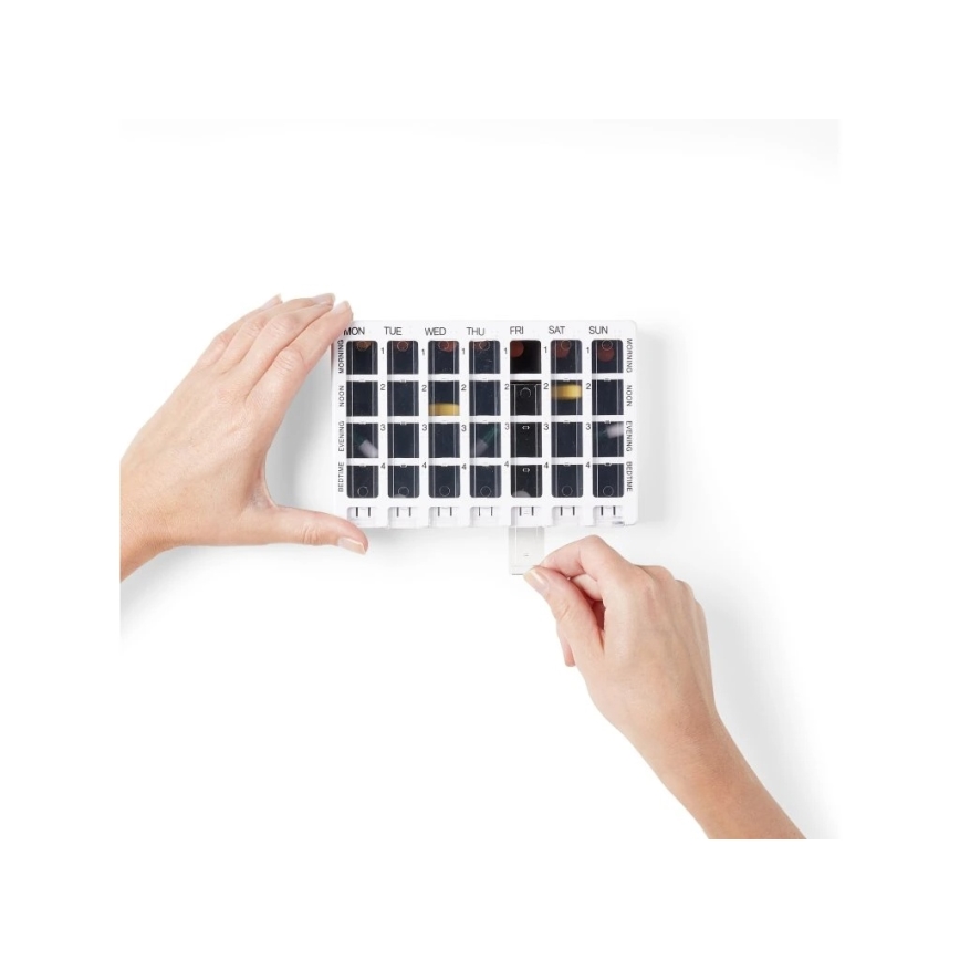 Vitility - Wöchentlicher Medikamentendosierer weiß/schwarz