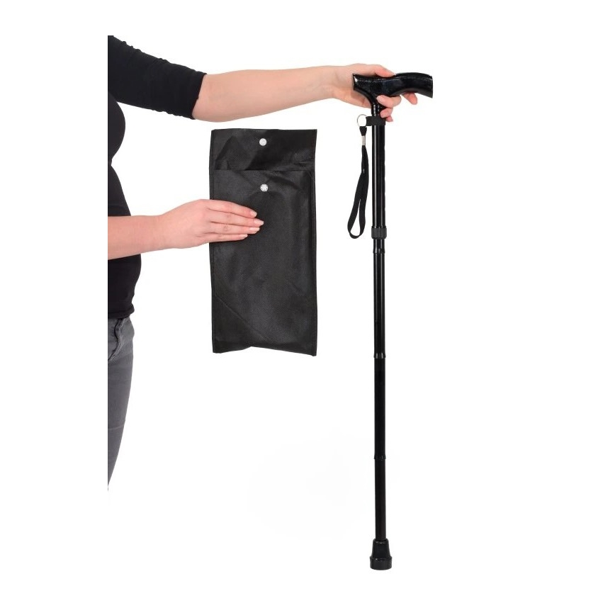 Vitility - Zusammenklappbarer Gehstock, schwarz