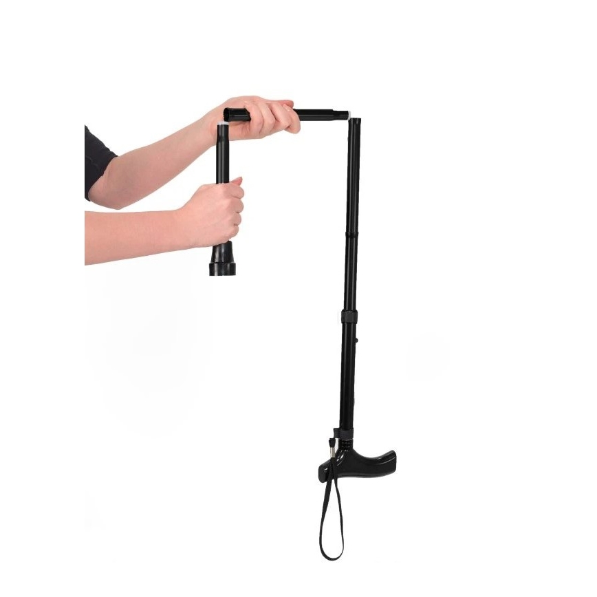 Vitility - Zusammenklappbarer Gehstock, schwarz