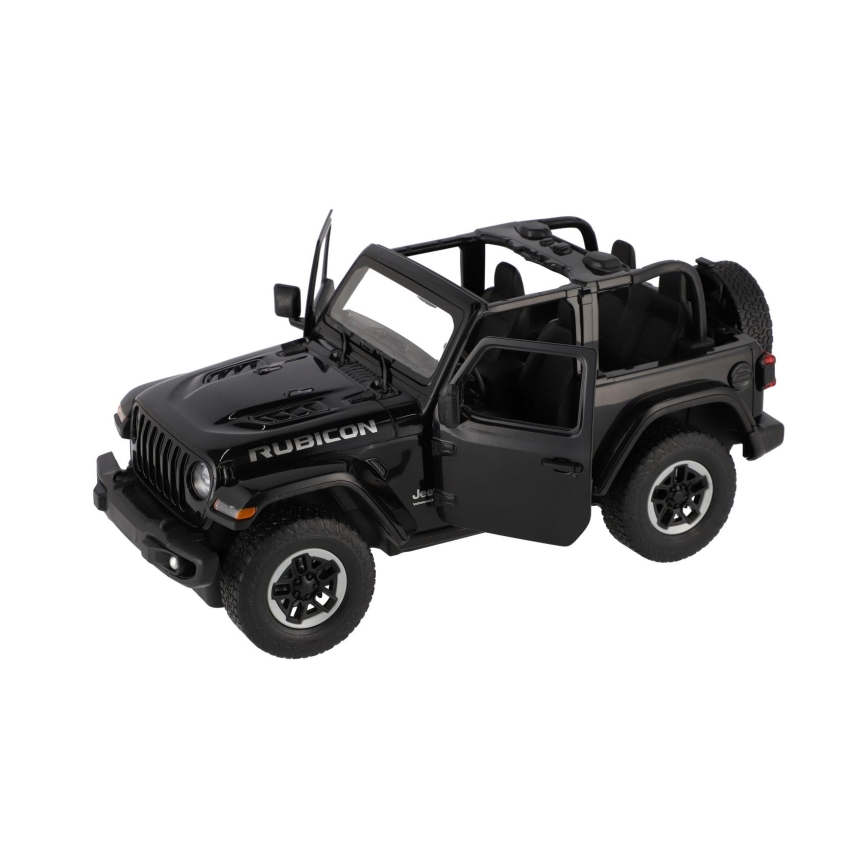 Voiture radiocommandée Jeep Wrangler Rubicon RASTAR — alimentation 5xAA + 2xAA, noire