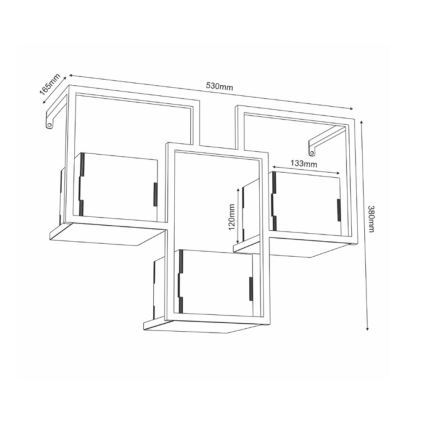 Wand-Blumentopf 38x53 cm
