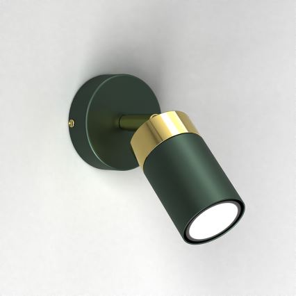 Wand-Spotleuchte JOKER 1xGU10/25W/230V grün/gold