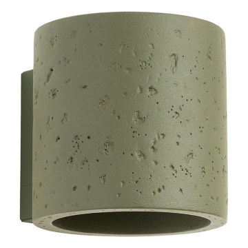 Wand-Spotleuchte ORBIS 1xG9/8W/230V Beton/Grün