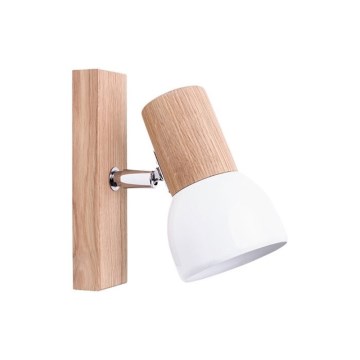 Wand-Spotleuchte SVENDA 1xE27/60W/230V Eiche