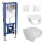 Wand-WC LYRA + WC-Sitz SoftClose LYRA + Spülknopf DUAL + Unterputzmodul + Isolierunterlage