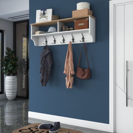 Wandaufhänger RANI 120x37,2 cm weiß/beige