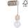 Wandbeleuchtung TRABO 1xE27/60W/230V – FSC-zertifiziert