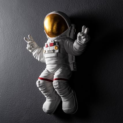 Wanddekoration 47x35 cm Astronaut golden