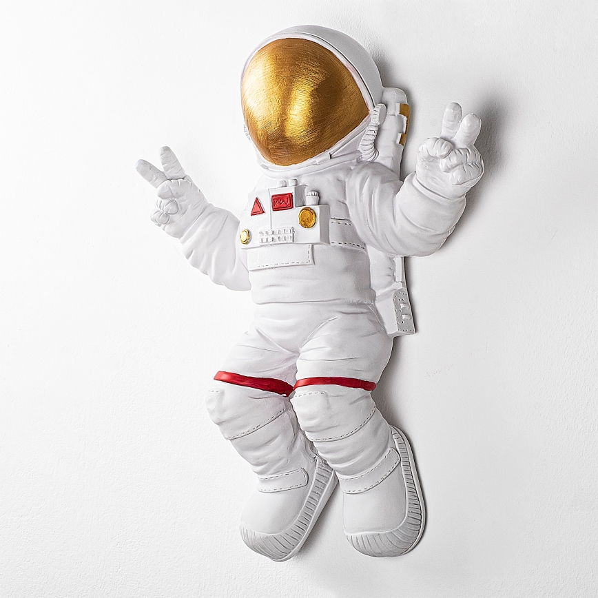 Wanddekoration 47x35 cm Astronaut golden