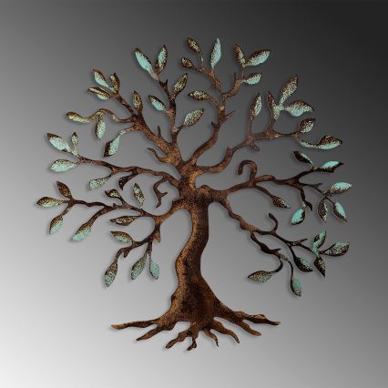 Wanddekoration 60x60 cm Baum Metall