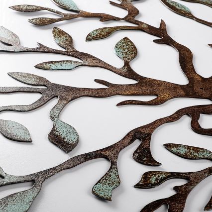 Wanddekoration 60x60 cm Baum Metall