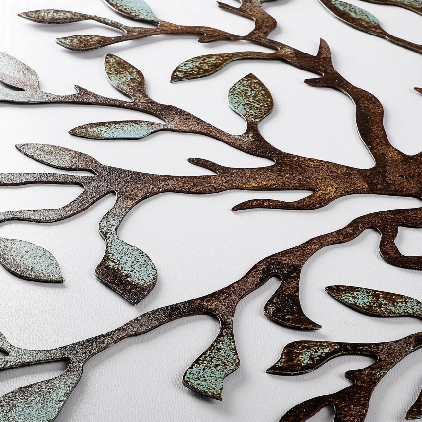 Wanddekoration 60x60 cm Baum Metall