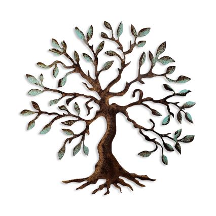 Wanddekoration 60x60 cm Baum Metall