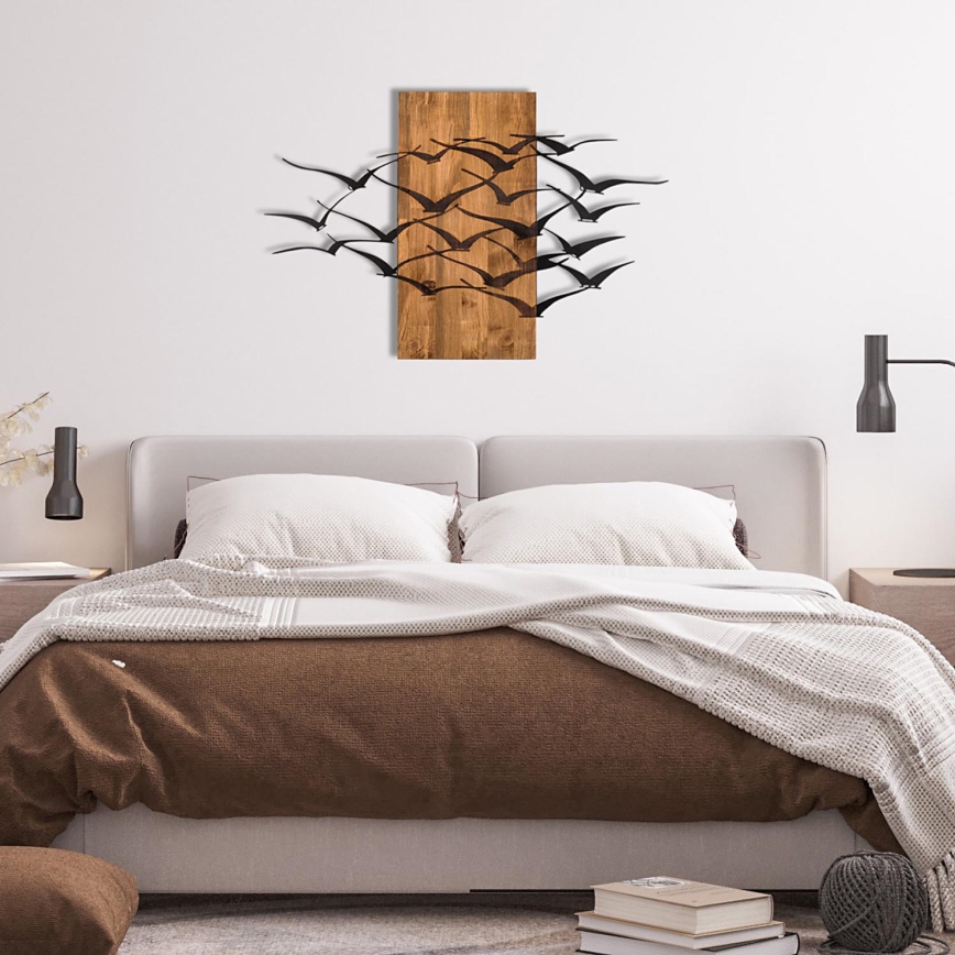 Wanddekoration 86x58 cm Vögel