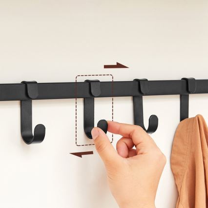 Wandgarderobe mit Ablage NATE Braun/Schwarz