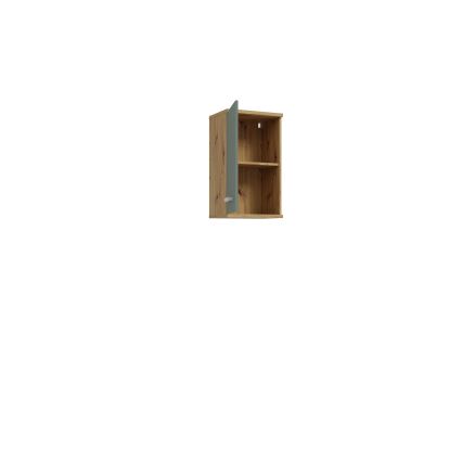 Wandhängender Badezimmerschrank VENOM grün/Artisan-Eiche