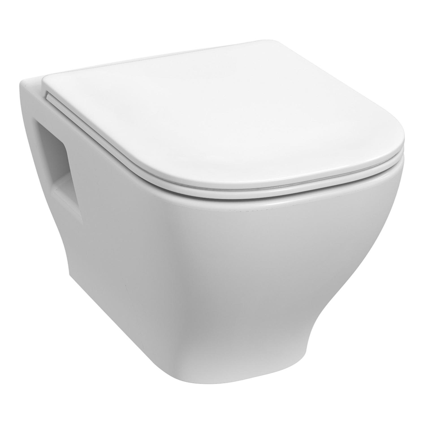 Wandhängendes WC DEEP + WC-Sitz SoftClose DEEP + Spültaste DUAL + Unterputzmodul + Isolierunterlage