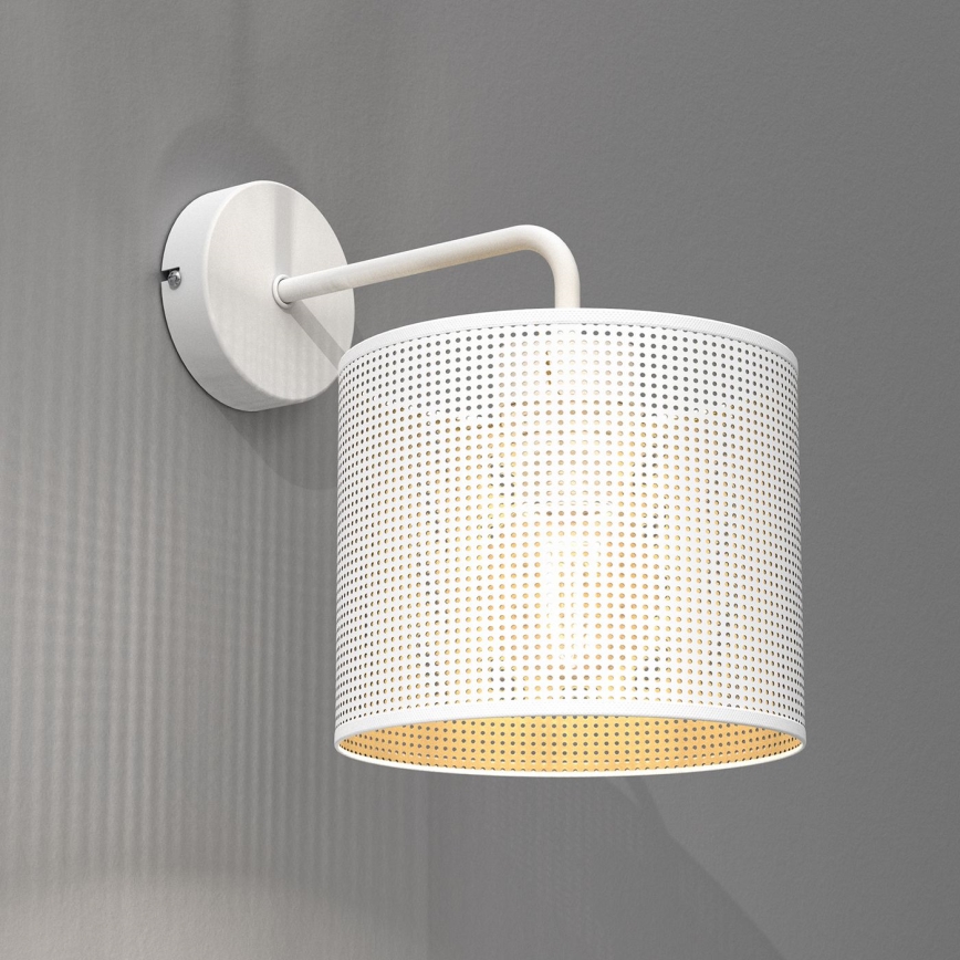 Wandlampe LOFT SHADE 1xE27/60W/230V weiß/golden