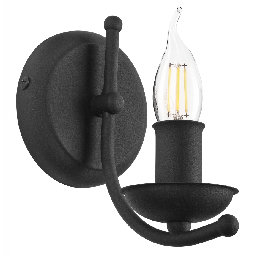 Wandlampe LUCY 1xE14/60W/230V schwarz
