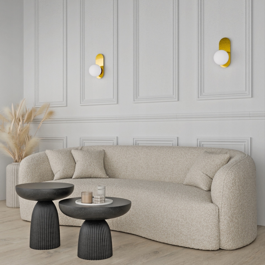 Wandleuchte 1xE27/40W/230V gold/weiß