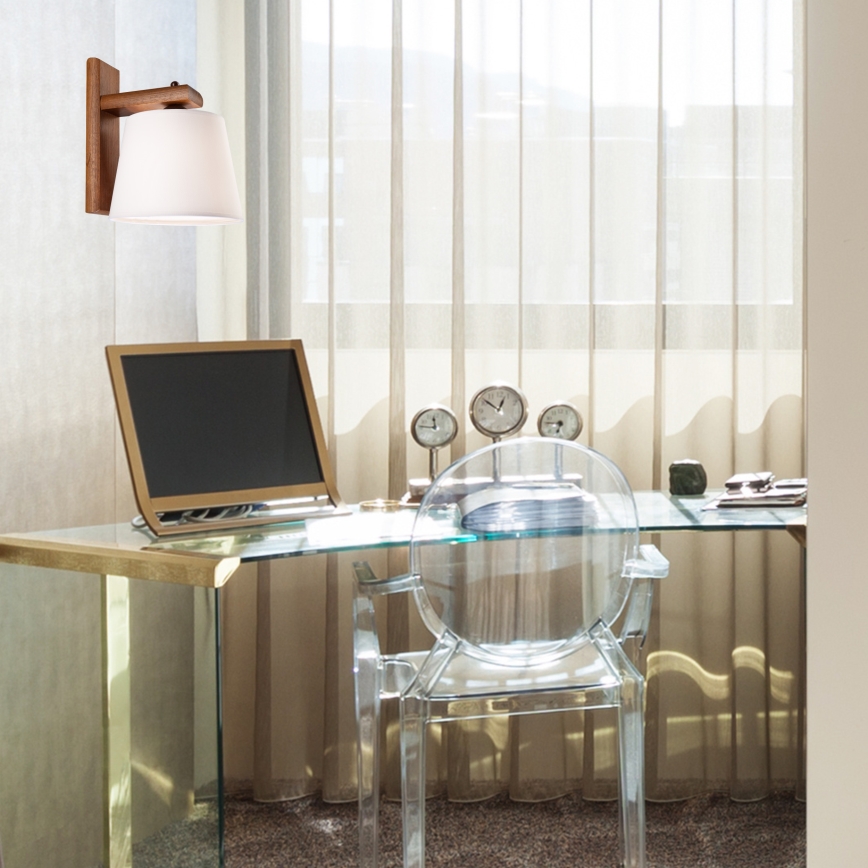 Wandleuchte AIDA 1xE27/60W/230V Eiche