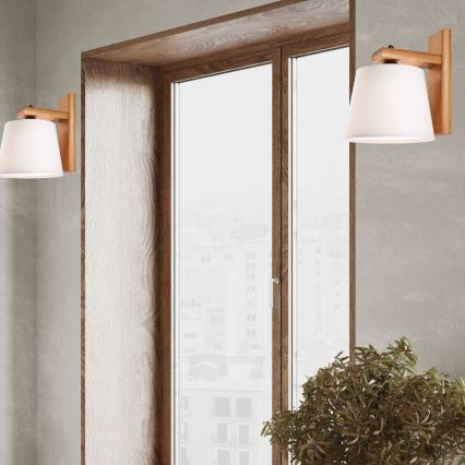 Wandleuchte AIDA 1xE27/60W/230V Eiche