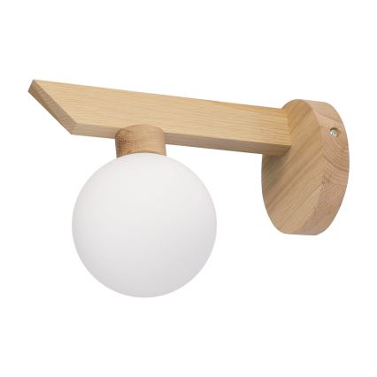 Wandleuchte ANTONIO 1xG9/5W/230V Eiche/Weiß