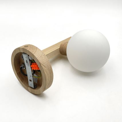 Wandleuchte ANTONIO 1xG9/5W/230V Eiche/Weiß