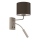 Wandleuchte ARDEN 1xE27/15W/230V + 1xG9/8W beige/braun