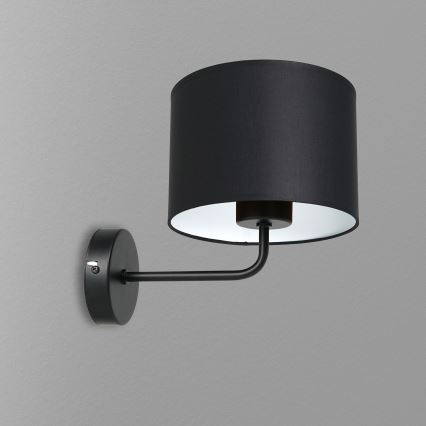 Wandleuchte ARDEN 1xE27/60W/230V schwarz/weiß