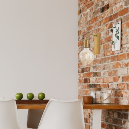 Wandleuchte ASTRID 1xE27/60W/230V golden