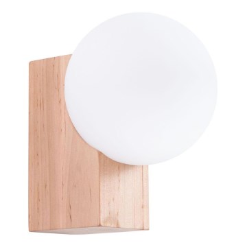 Wandleuchte BULBO 1xG9/8W/230V Buche/weiß