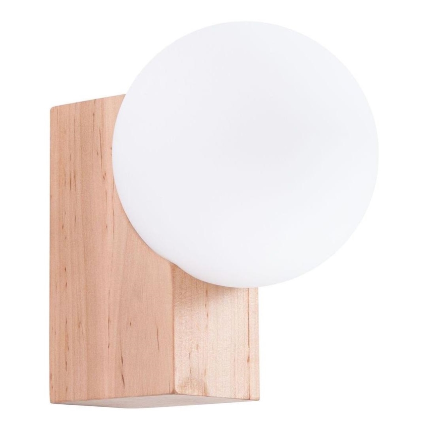 Wandleuchte BULBO 1xG9/8W/230V Buche/weiß