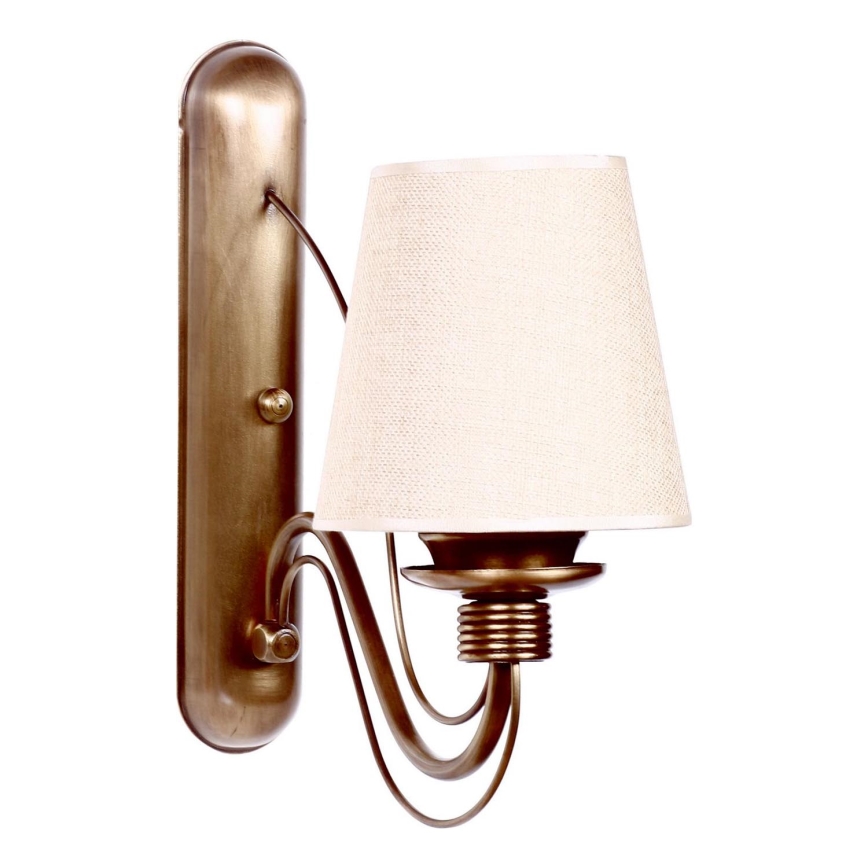 Wandleuchte CLASSIC 1xE27/40W/230V Bronze/Beige