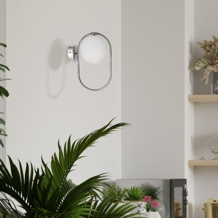 Wandleuchte CORDEL 1xG9/28W/230V glänzendes Chrom