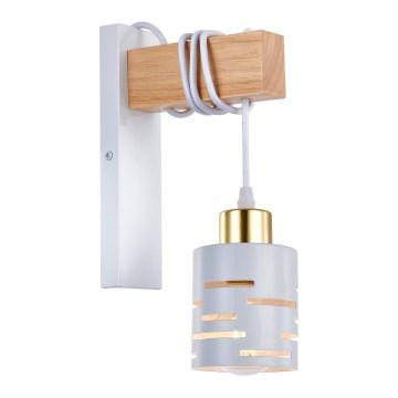Wandleuchte ELEN 1xE27/35W/230V weiß/gold/braun