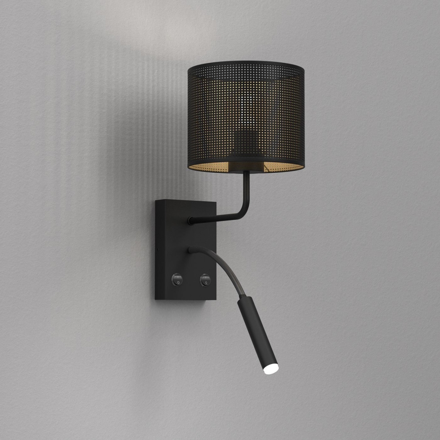 Wandleuchte LOFT SHADE 1xE27/60W+1xG9/8W/230V schwarz/gold