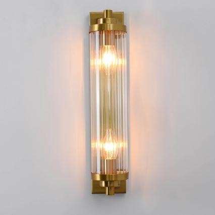 Wandleuchte LORENZO 2xE14/40W/230V goldfarben