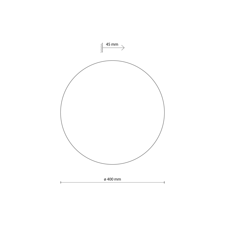 Wandleuchte LUNA 4xG9/8W/230V d 40 cm grau
