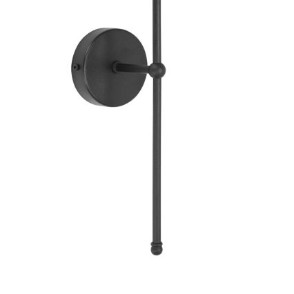 Wandleuchte MADELA 1xE14/40W/230V Jute/Schwarz