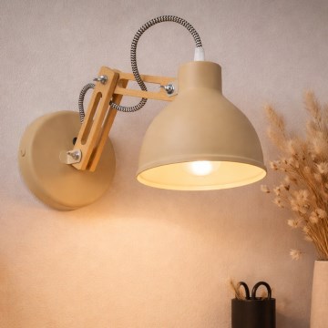 Wandleuchte MARCELLO 1xE27/15W/230V beige