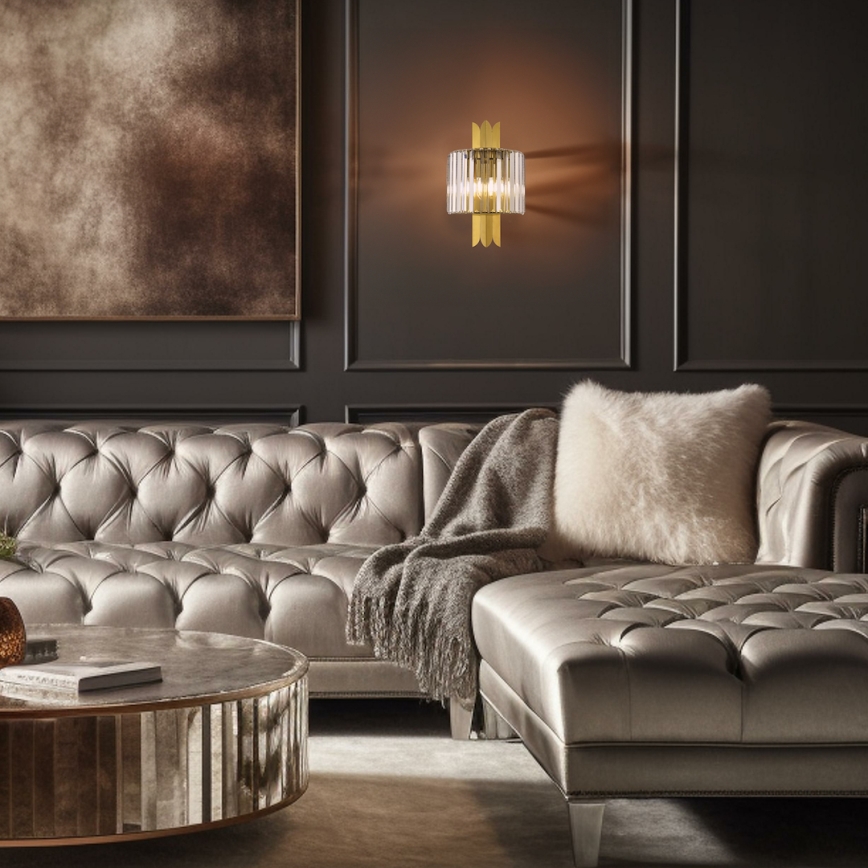 Wandleuchte MARGOT 2xE14/40W/230V goldfarben